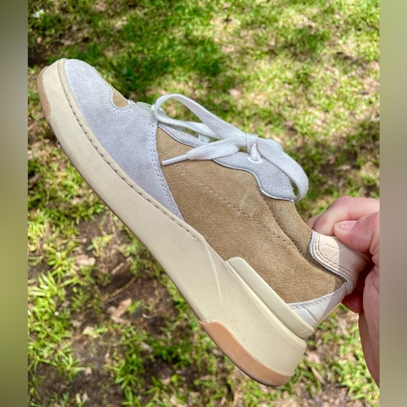 Veronica Beard Sneakers Suede Colorblock Women’s US 7.5 Designer Leather - Picture 12 of 16